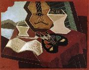 Juan Gris The table in front of sea oil